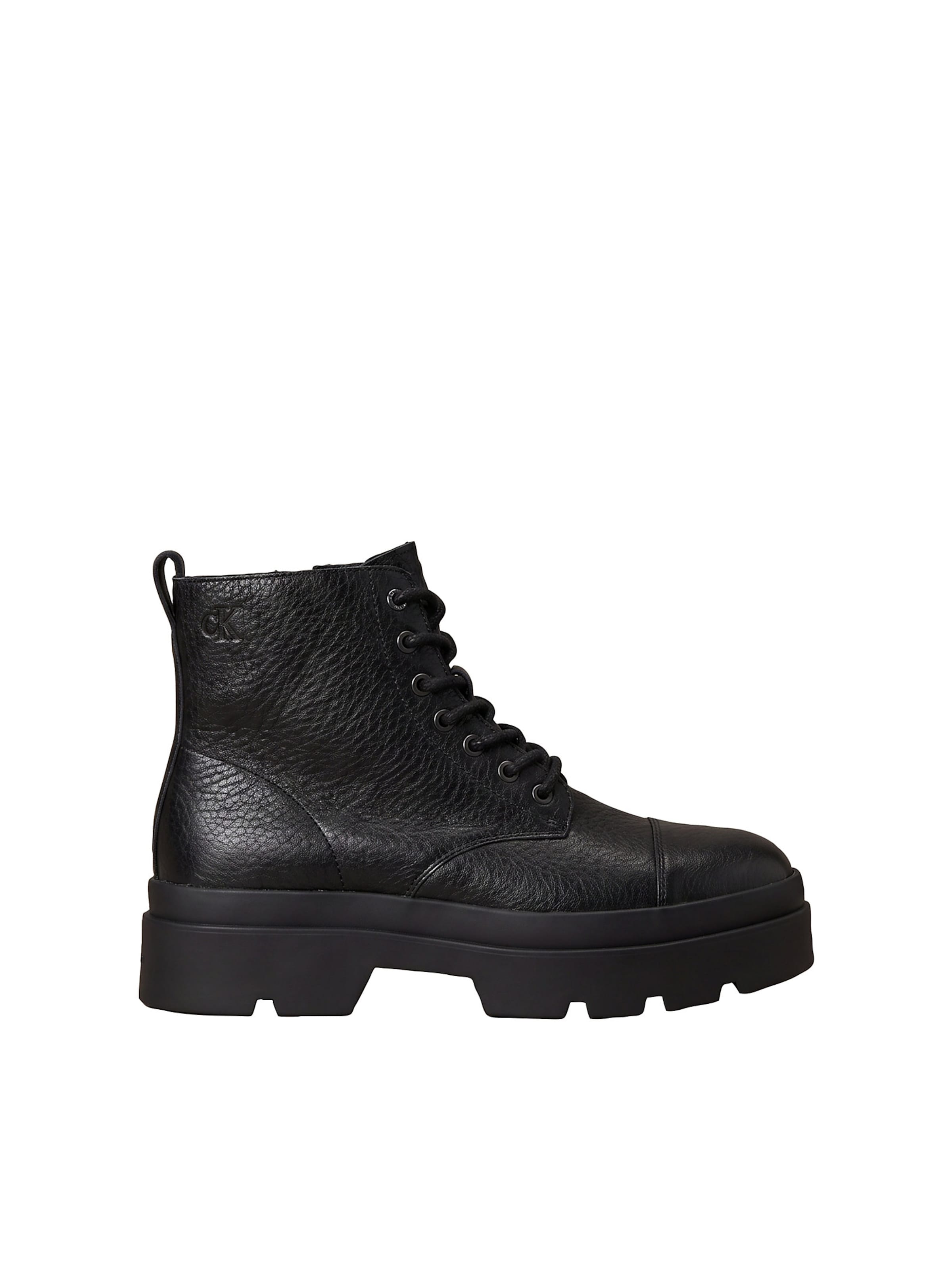Calvin Klein Lace-Up Boots in Black