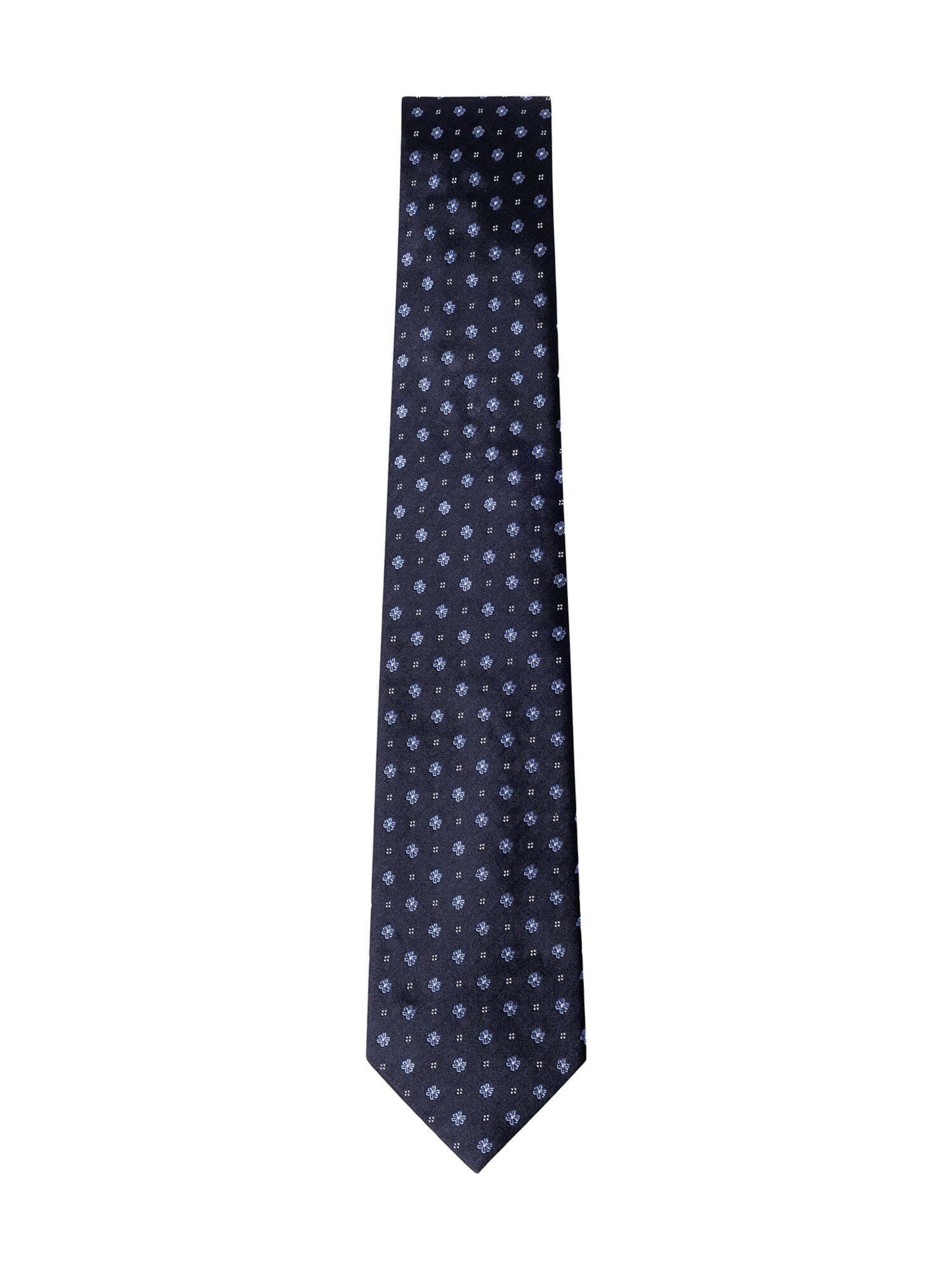 Hackett London Stropdas in One Size in de kleur Navy / Wit, Productweergave