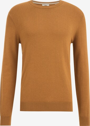 WE Fashion Sweater in Brown: front