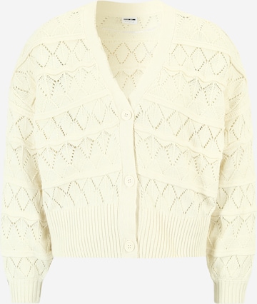 Noisy May Petite Knit Cardigan 'LIV' in Beige: front