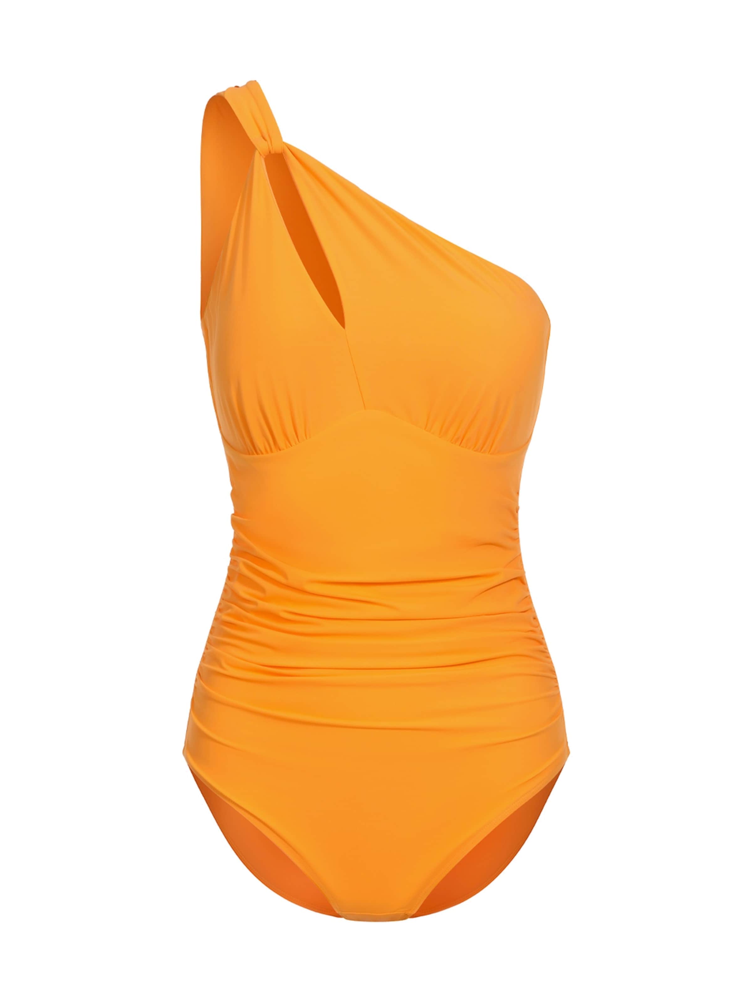 Maillot de bain modelant 'Cut out Shaping - Badeanzug' cfab (formerly creamy fabrics) en orange : devant
