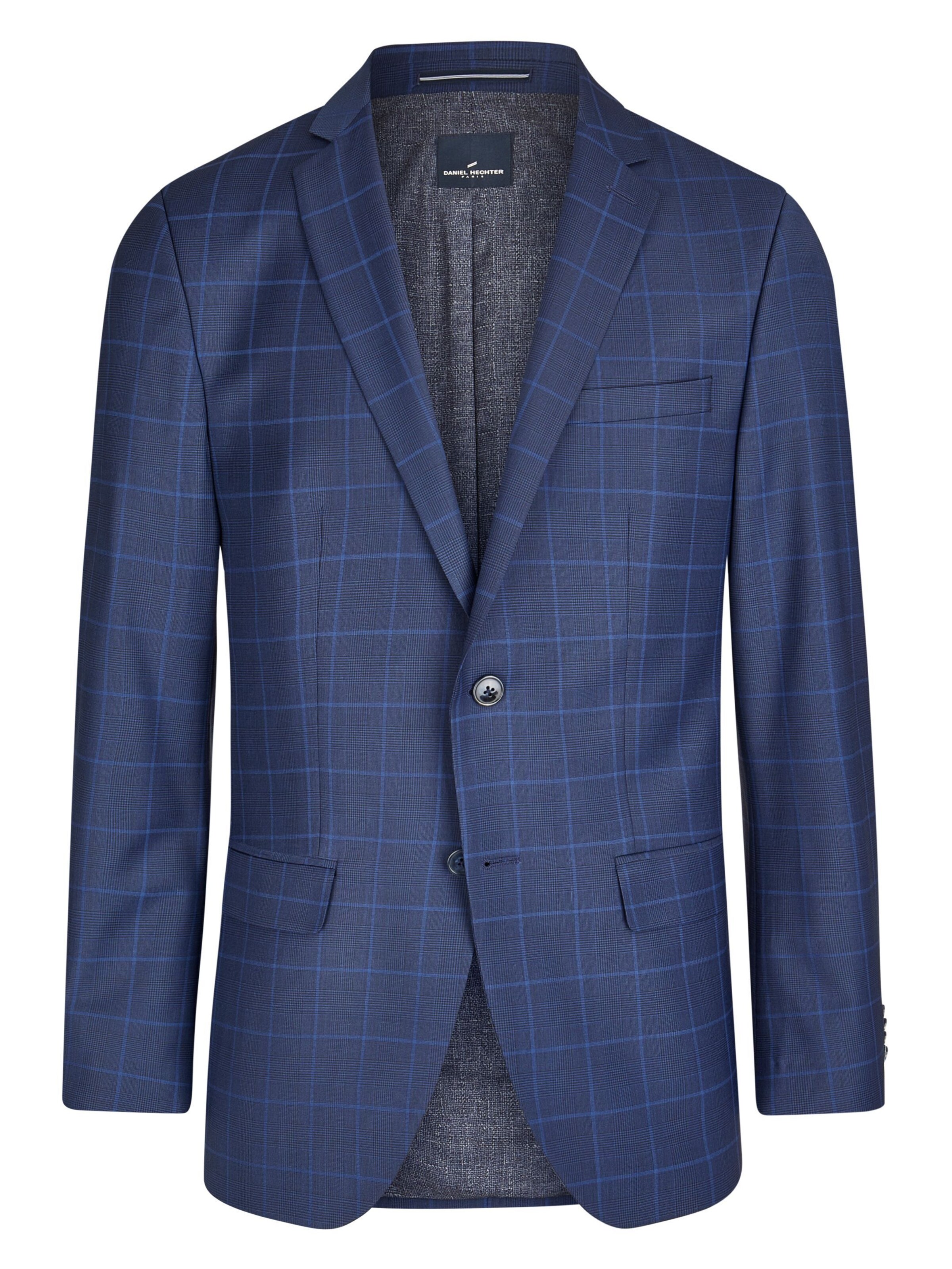 Coupe regular Veste de costume HECHTER PARIS en bleu : devant