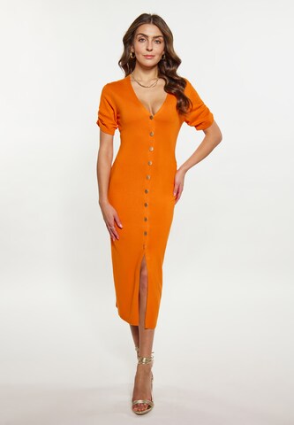 faina Knit dress in Orange