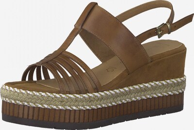 MARCO TOZZI Sandale in beige / braun, Produktansicht