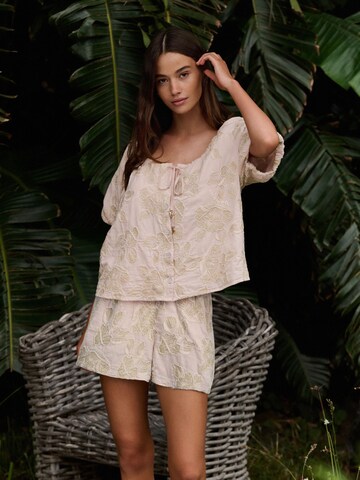 B by Ted Baker Bluse in Beige: Vorderseite