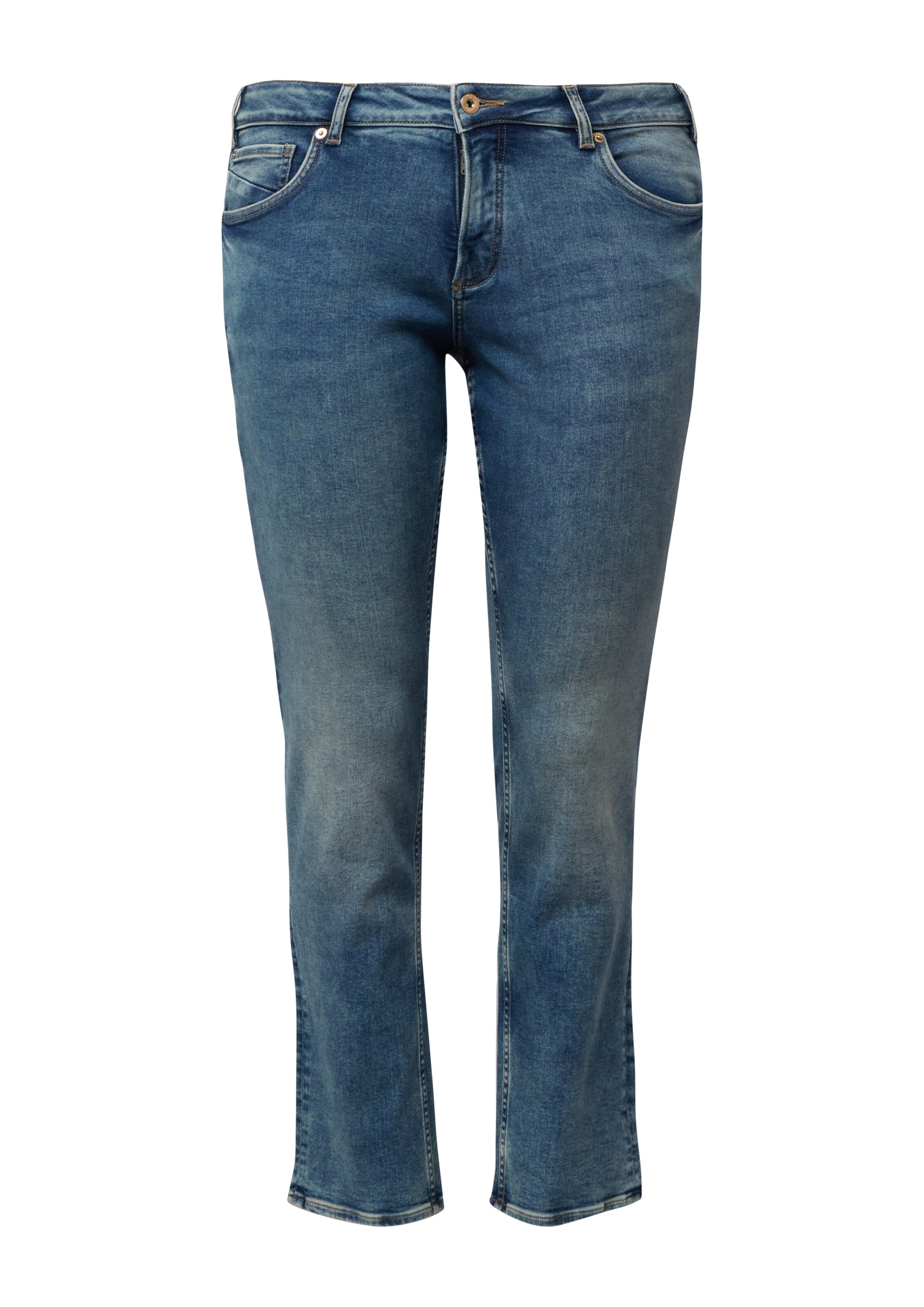 QS Slimfit Jeans in Blauw: voorkant
