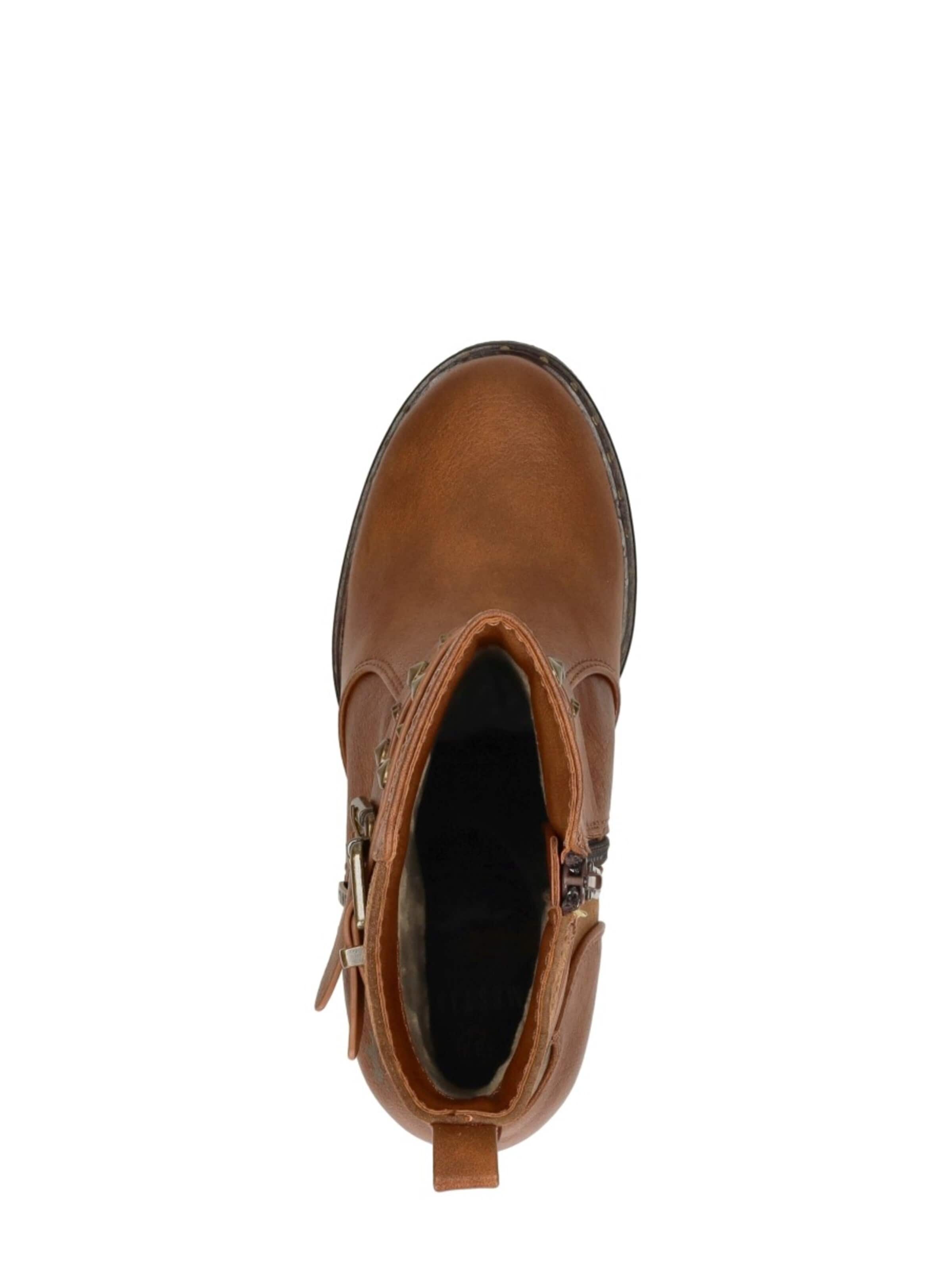 MUSTANG Boots 'Enkellaarsjes Hak' in Bruin