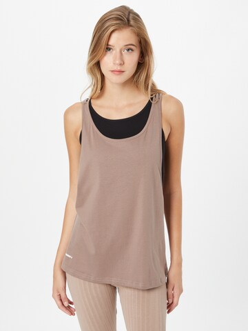 NEBBIA Sports top in Brown: front