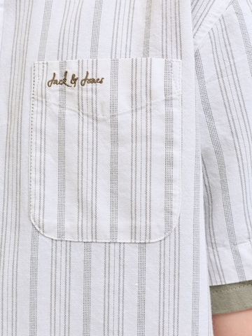 Jack & Jones Junior Regular fit Button Up Shirt 'JJDevin' in White