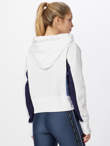 UNDER ARMOUR Sport sweatshirt 'Rival' i vit