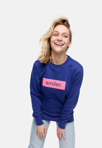 smiler. Sweatshirt in Blau