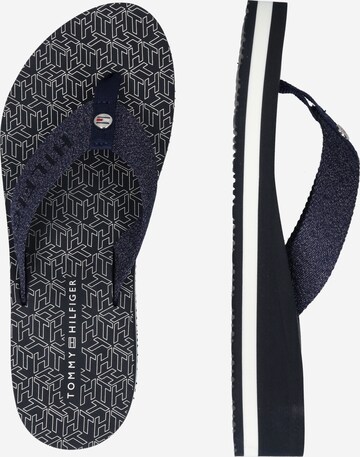 TOMMY HILFIGER Teenslipper in Blauw