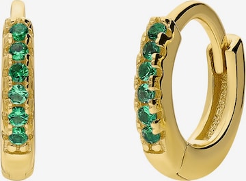 Lucardi Ohrringe 'Modernes Basic' in Gold: Vorderseite