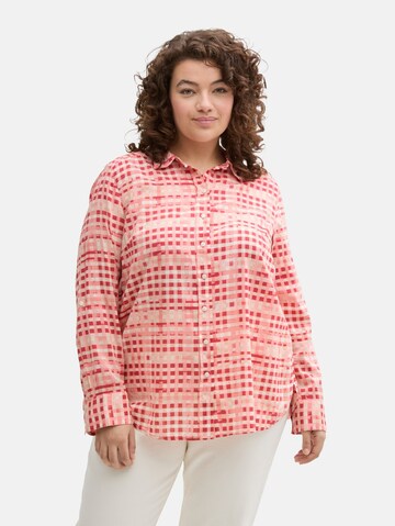 Tom Tailor Women + Blouse in Rood: voorkant