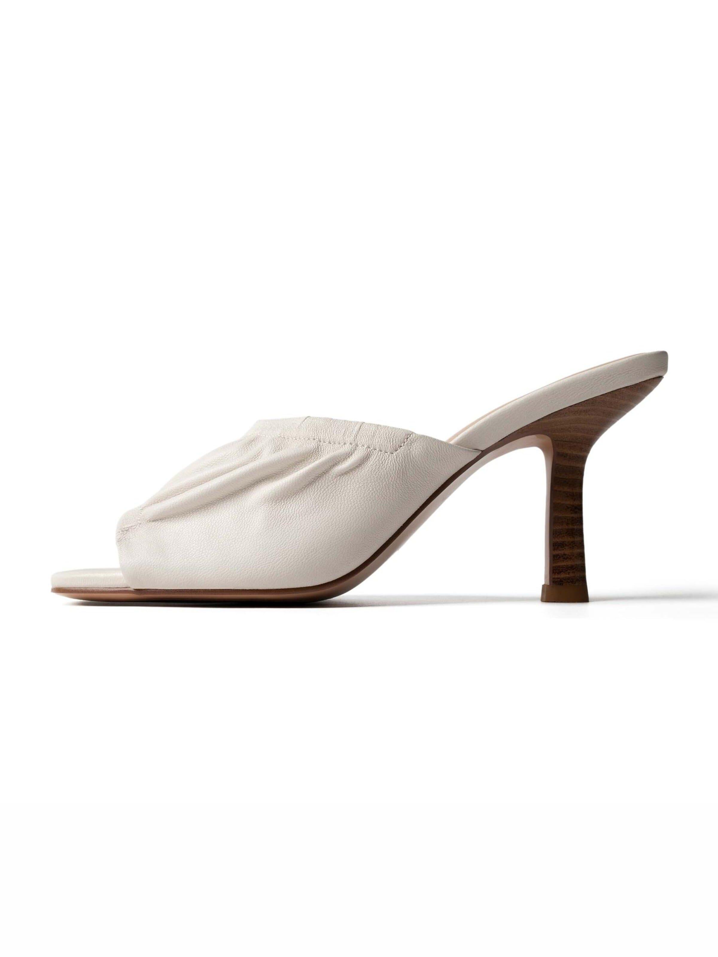 L37 HANDMADE SHOESPapuče 'SUNLIGHT BETWEEN OUR HANDS' - bijela boja