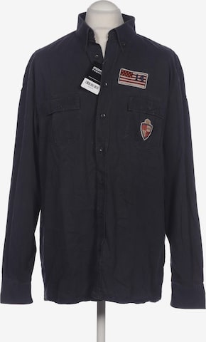 SIGNUM Button Up Shirt in XL in Blue: front