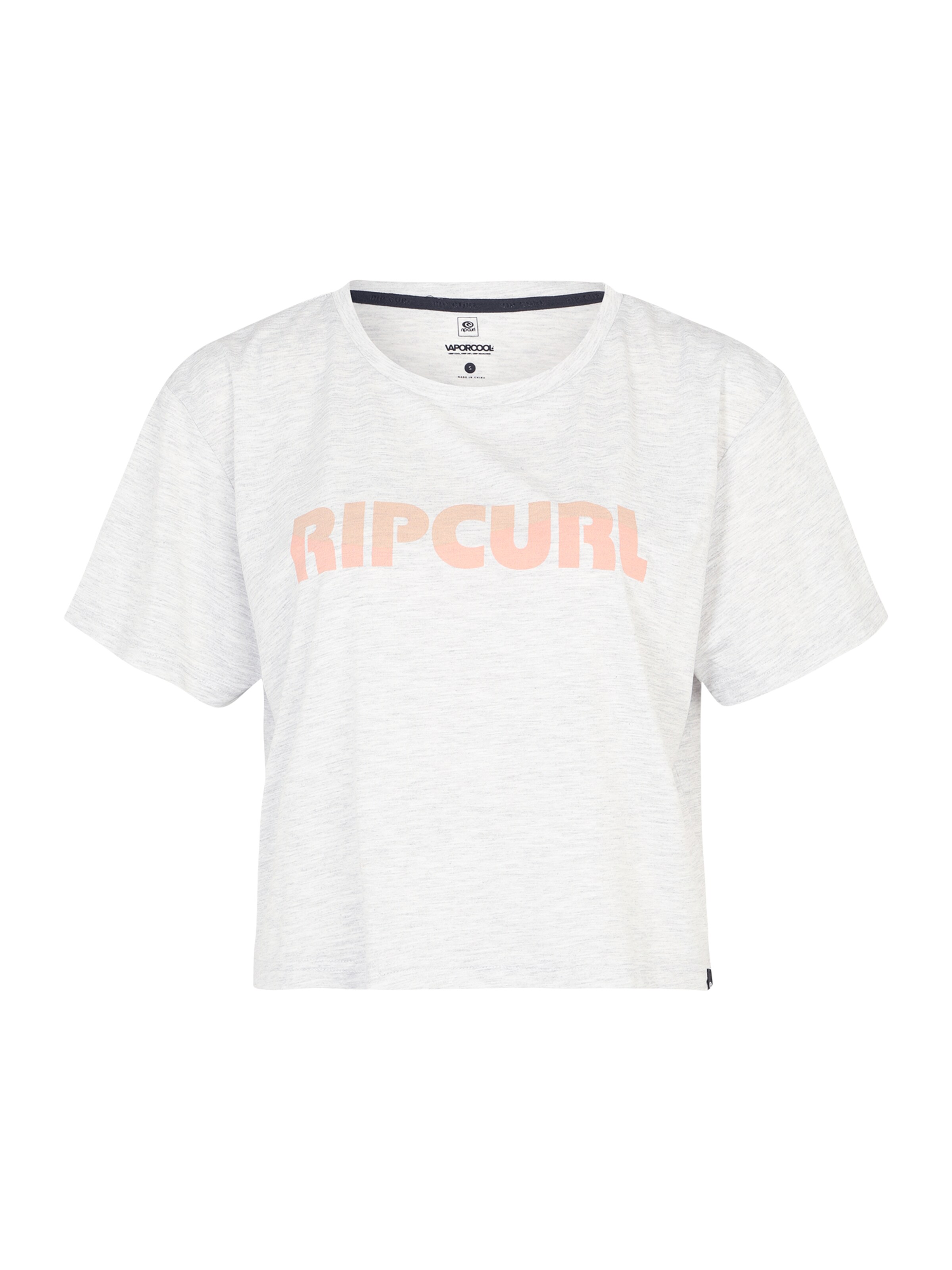Frauen Sportbekleidung RIP CURL T-Shirt 'VAPORCOOL' in Hellgrau - XF85787
