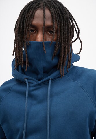 Cleptomanicx Sweatshirt 'Mask' in Blue