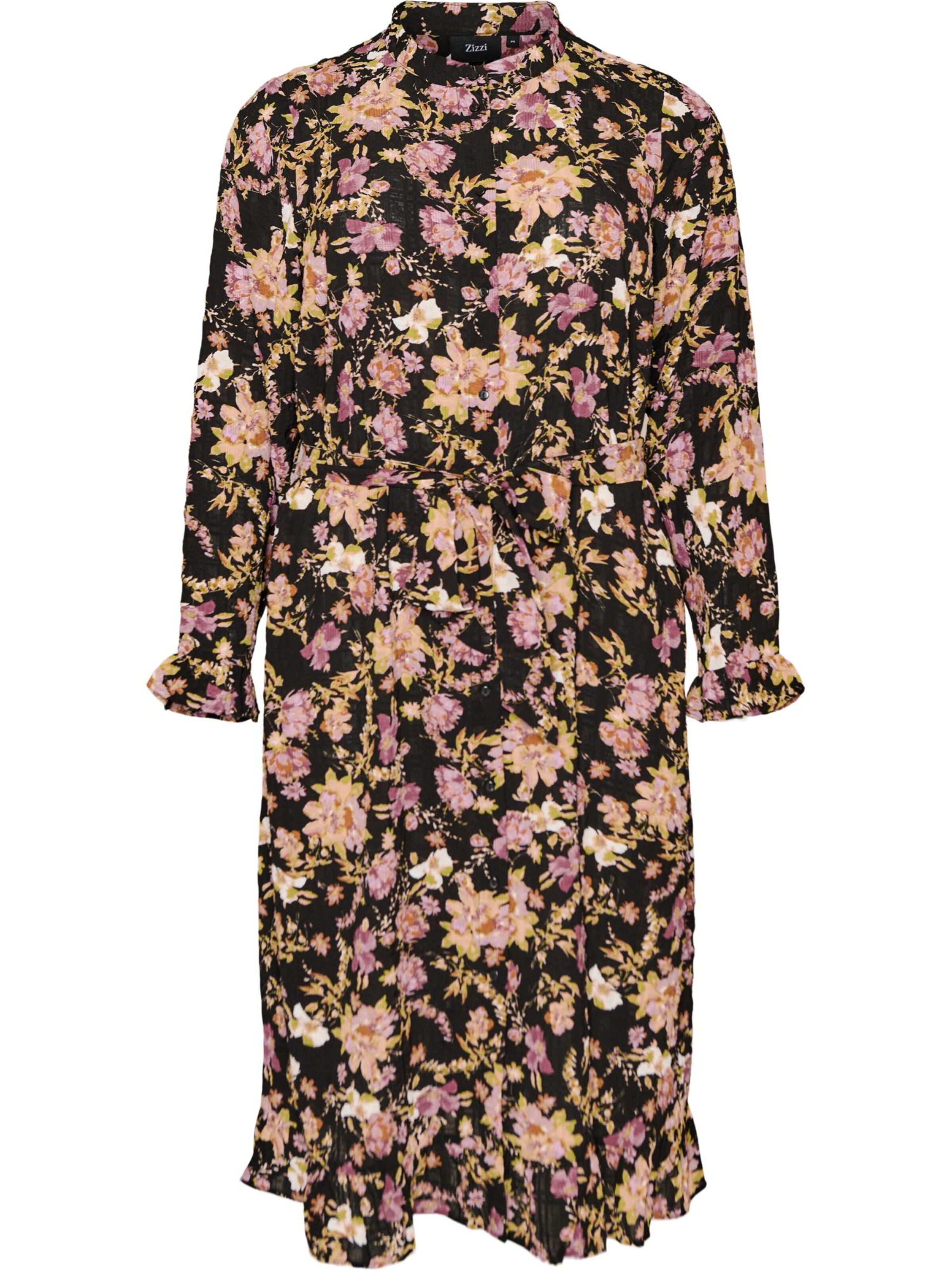 Zizzi Kleid 'EMALLE' in Schwarz: Vorderseite