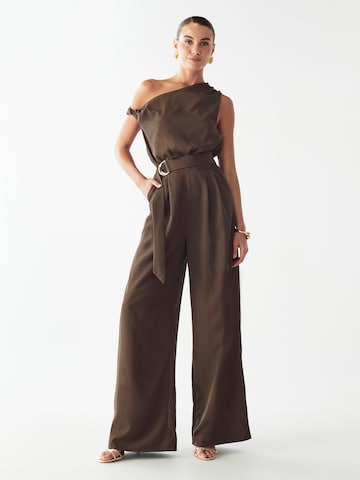 BWLDR Jumpsuit 'Mariah' in Braun: Vorderseite
