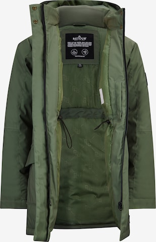 Retour Jeans Winter Jacket 'Silke' in Green