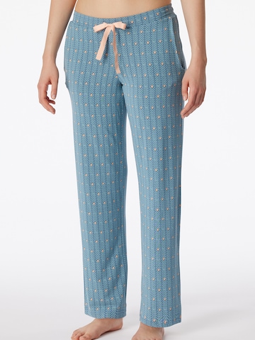 Pantalon de pyjama ' Mix + Relax ' SCHIESSER en bleu : devant