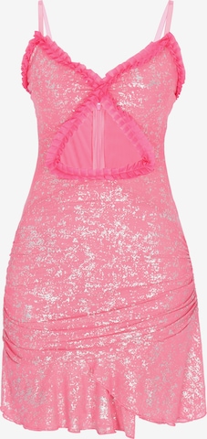 Robe faina en rose : devant