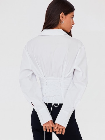 Bershka Bluse i hvid