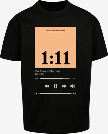 MT Upscale Shirt '1:11' in Zwart: voorkant