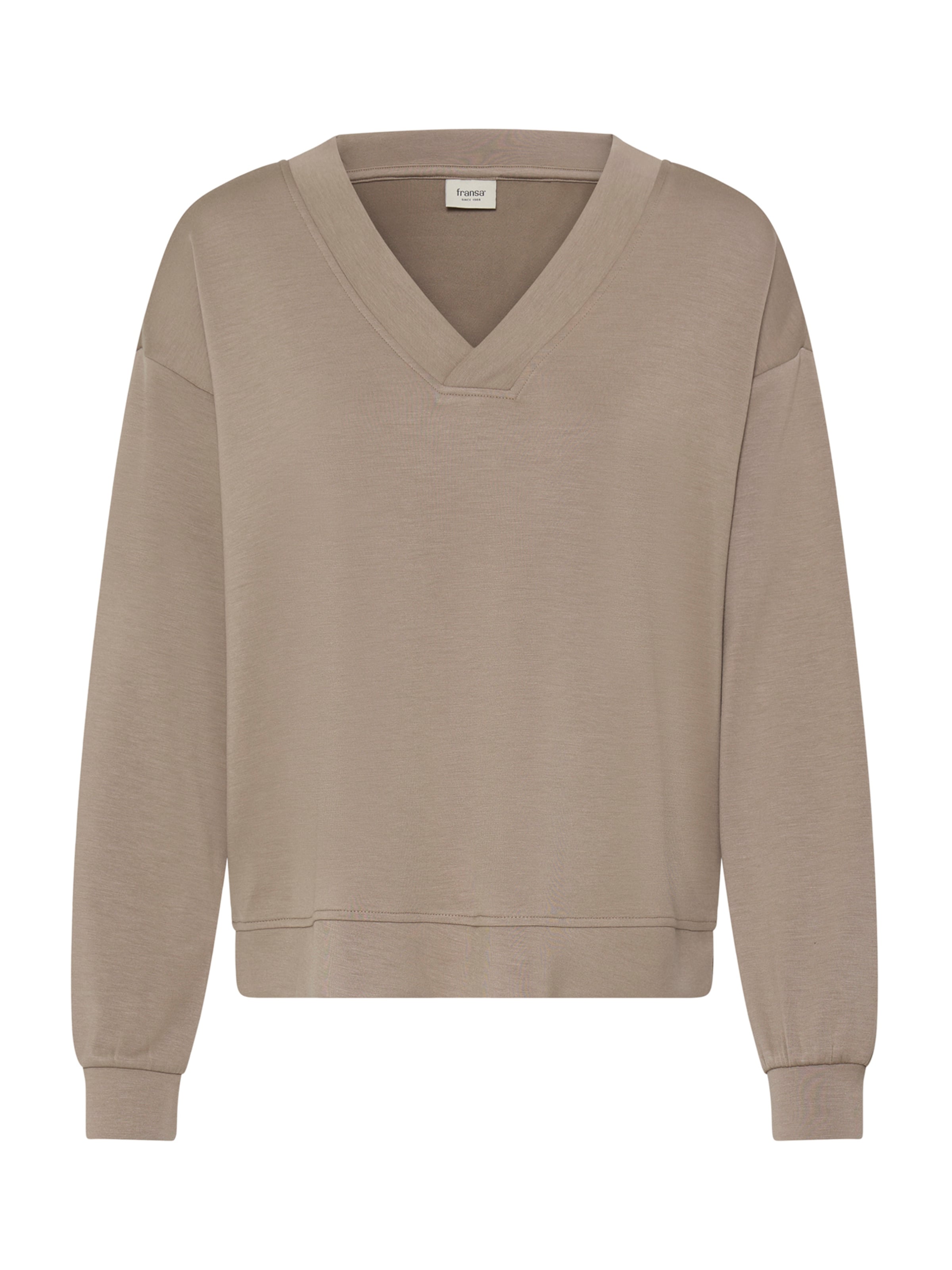 Felpa 'FRAURORA' di Fransa in marrone: frontale