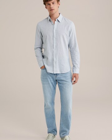 Coupe regular Chemise WE Fashion en bleu