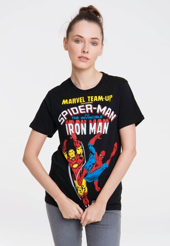 LOGOSHIRT Shirt 'Marvel Comics' in Gemengde kleuren: voorkant