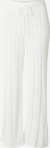 ABOUT YOU x Marie von Behrens Flared Pants 'Ruby' in White: front