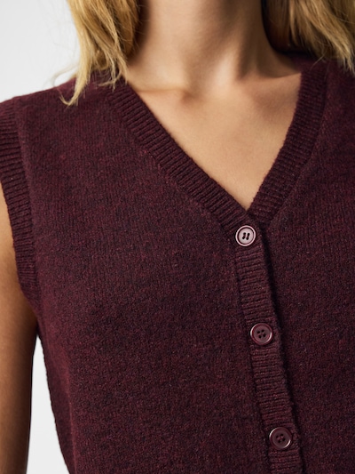 PIECES Veste 'PCSALLY' pieejams XS, krāsa - vīnsarkans, Preces skats