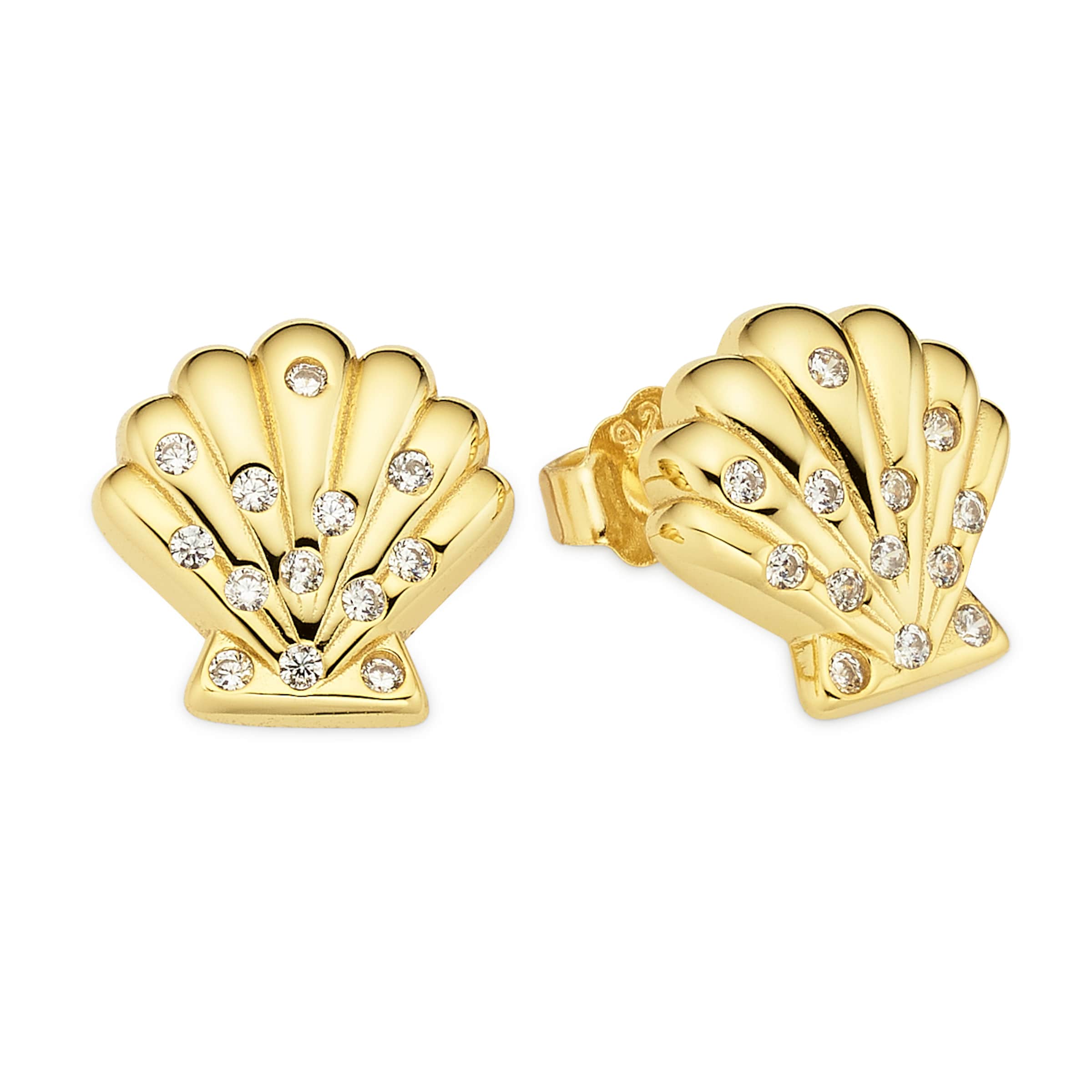 Aniston Earrings in Gold: front