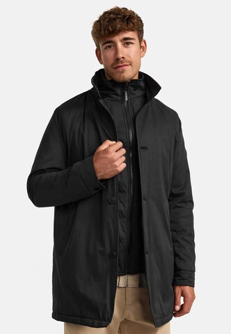 Veste d’hiver ' Oklaho ' INDICODE JEANS en noir