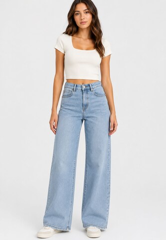 Wide leg Jeans di Elara in blu: frontale