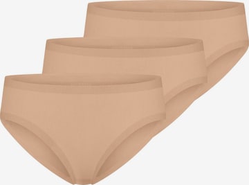 SCHIESSER Slip 'Invisible Cotton' in Braun: Vorderseite