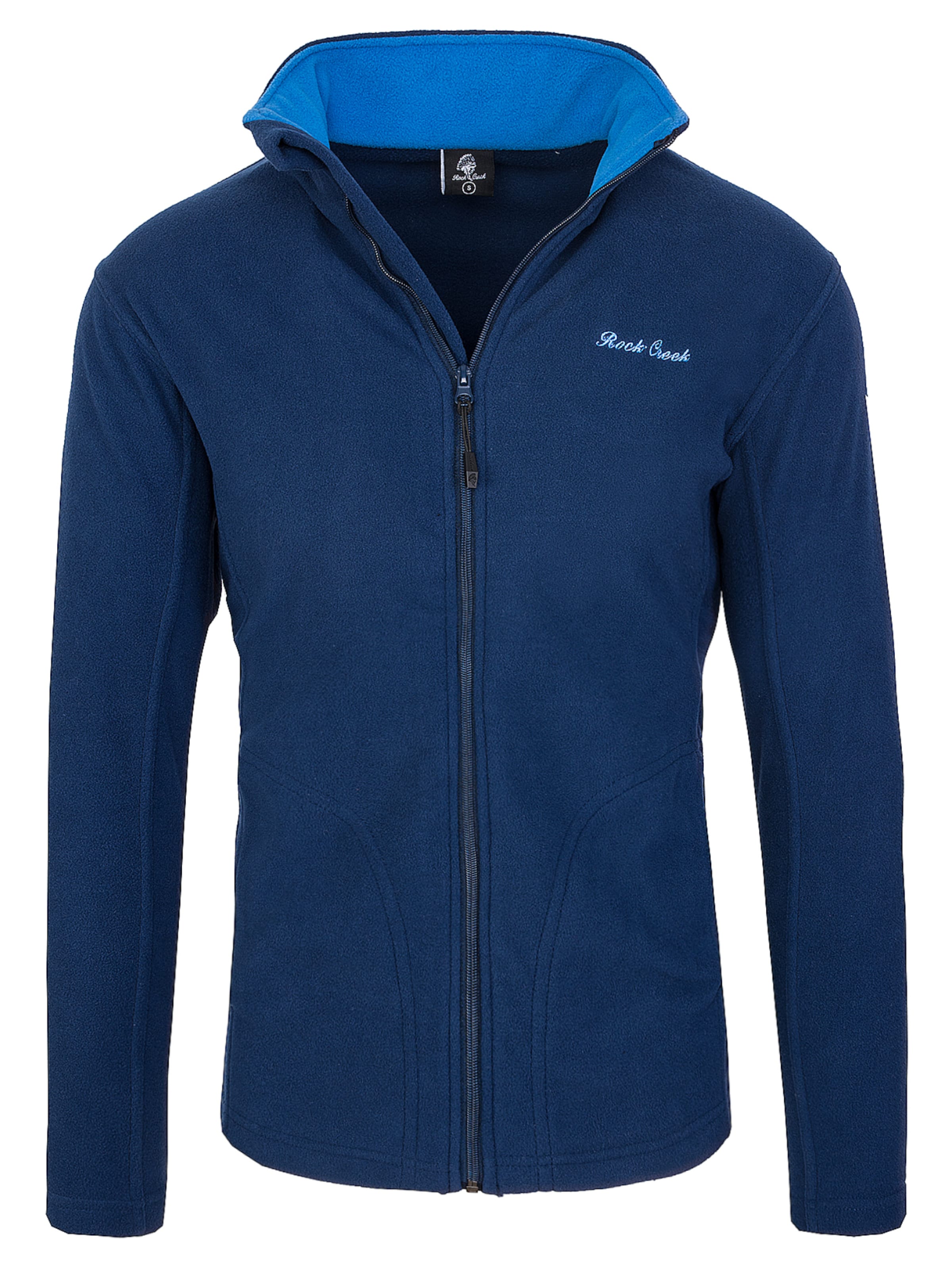 Rock Creek Fleecejacke in Blau: Vorderseite