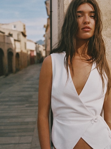 Pull&Bear Suit vest in White