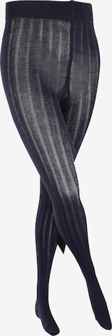 FALKE Strumpfhose 'Classic Rib' in Blau: Vorderseite