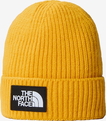 Bonnet THE NORTH FACE en jaune : devant