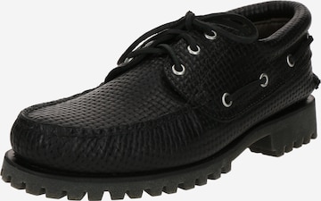 TIMBERLAND Мокасини в черно: отпред