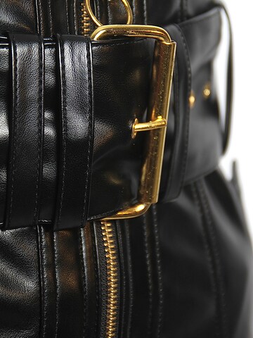 Jupe 'Lederrock aus Kunstleder in schwarzer Lackoptik' Be  Noble en noir