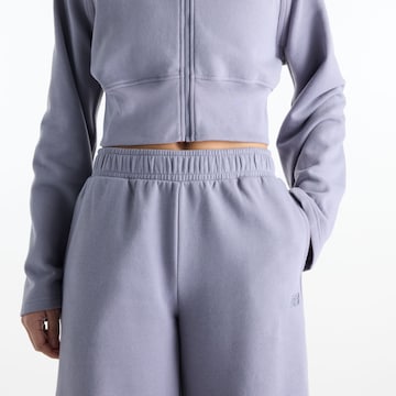 new balance Wide leg Broek 'Brushed Coastal Fleece Pant' in Grijs