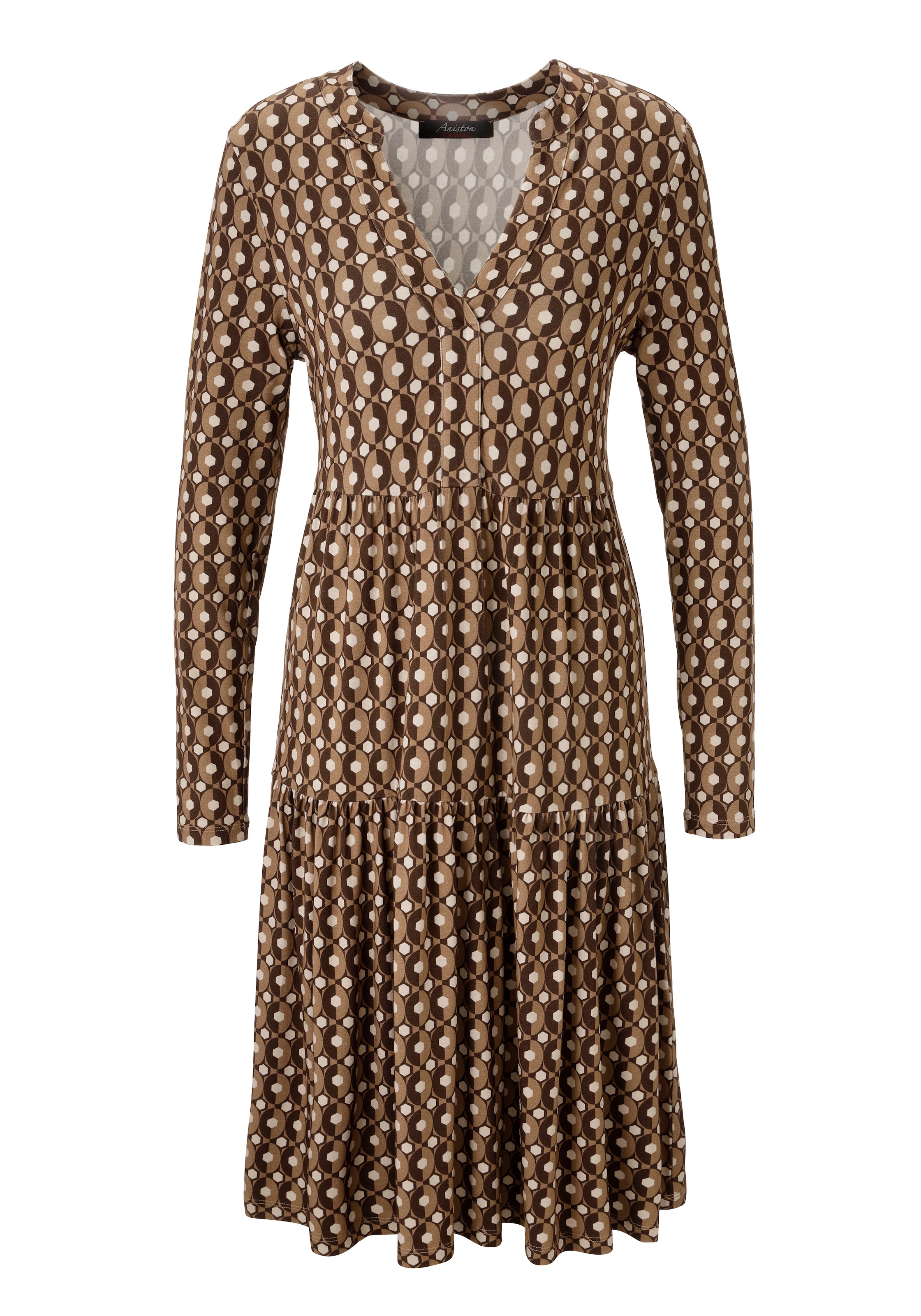 Aniston CASUAL Dress in Brown: front