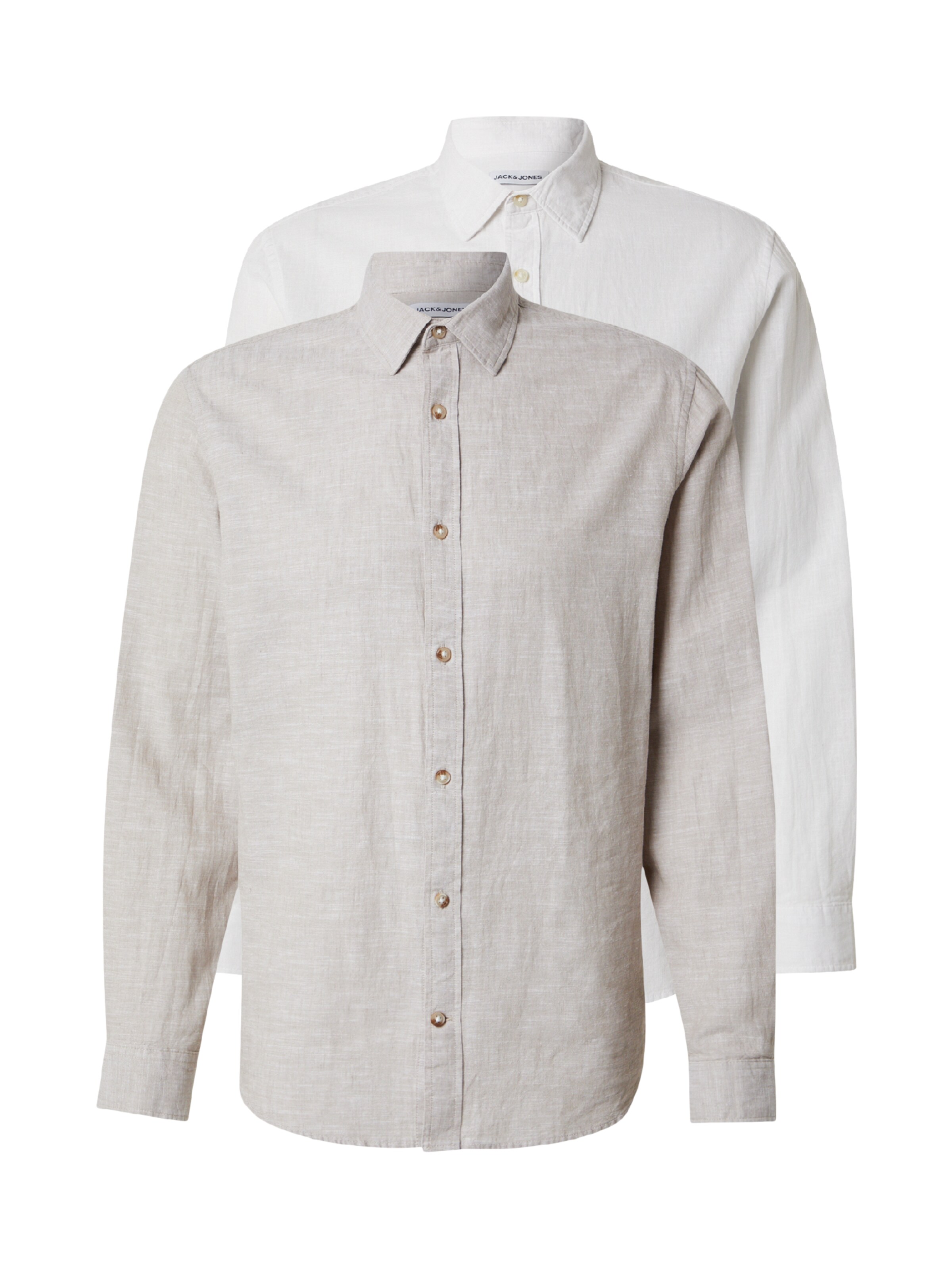 JACK & JONES Triiksärk 'JJESUMMER' viimistlemata / valge, Tootevaade