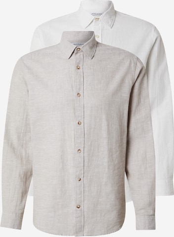 JACK & JONES Tavaline suurus Triiksärk 'JJESUMMER', värv hall: eest vaates