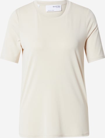 SELECTED FEMME - Camiseta 'STELLA' en beige: frente