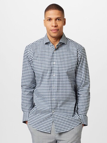 BOSS Black Regular fit Button Up Shirt 'JOE' in Blue: front